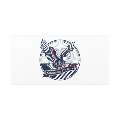 250th Anniversary Eagle Emblem Canvas | Semiquincentennial Americana