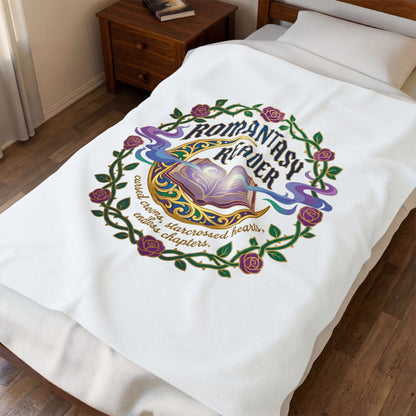Romantasy Reader Blanket | romantasy, book lover, enchanted