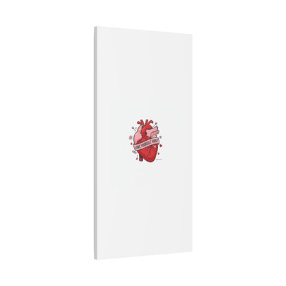 Love Yourself First Canvas, Hearts-with-a-Twist, Anti-Valentine Art