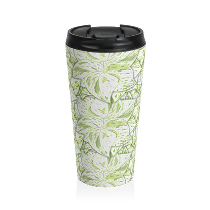 Snow Queen Pothos Pattern 15 oz Vacuum Insulated Stainless Steel Travel Tumbler