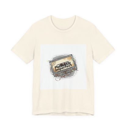 Glitch Cassette 'Perfectly Imperfect' Tee | glitch art shirt, retro tech nostalgic