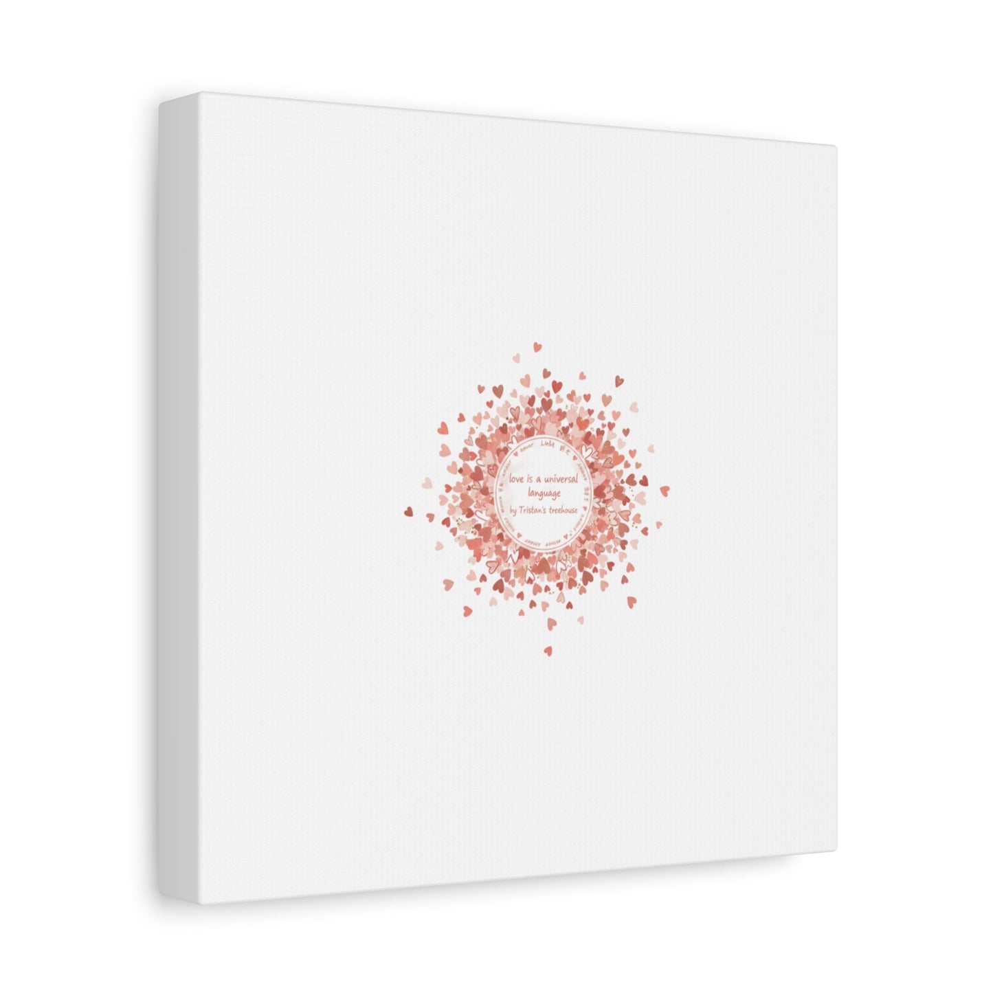 Tiny Heart Confetti Canvas | Matte Stretched Wall Art