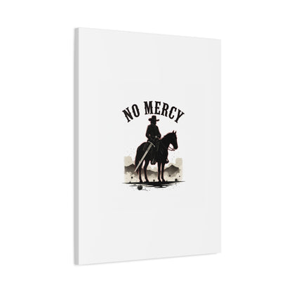 No Mercy Cowboy Skull Canvas | western skull art, gothic Americana