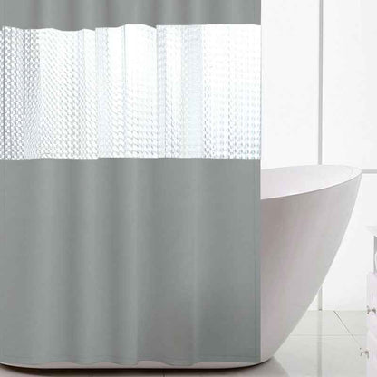 Pure color thick stitching shower curtain
