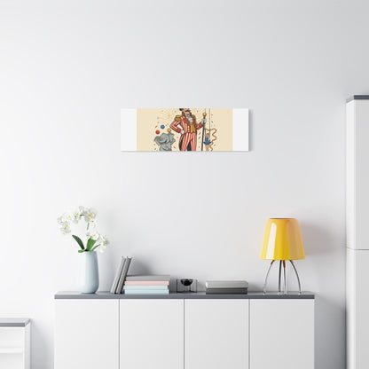 Join the Spectacle Circus Art Print | Matte Canvas, Stretched, Vintage Carnival Design