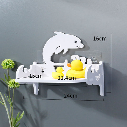 Perforation-Free Wall Shelf Bedroom Wall Hanging Bathroom