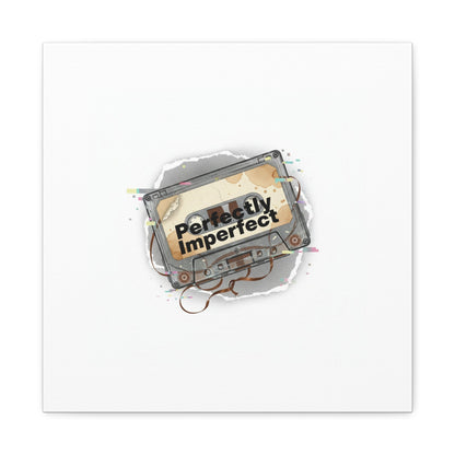 Perfectly Imperfect Cassette, Canvas Print | Analog Error, glitch art static