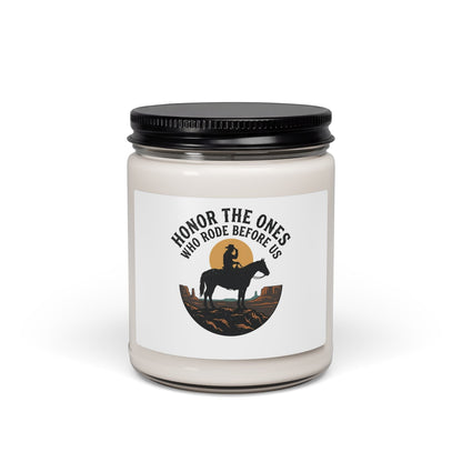 Honor the Ones Who Rode Before Us Candle | Western, Americana, Vintage