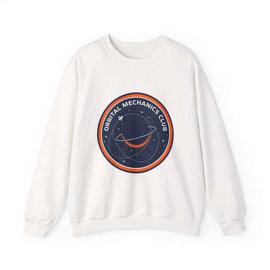 Orbital Mechanics Club Sweatshirt | mission patch, space science