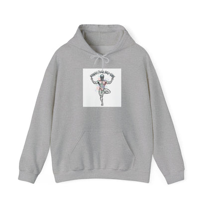 Loud Self-Care Metal Font Hoodie | gothic wellness quote, edgy self-care merch
