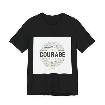 Courage Minimal Wordcloud Tee | Fresh-Start Minimalism, New Page Apparel
