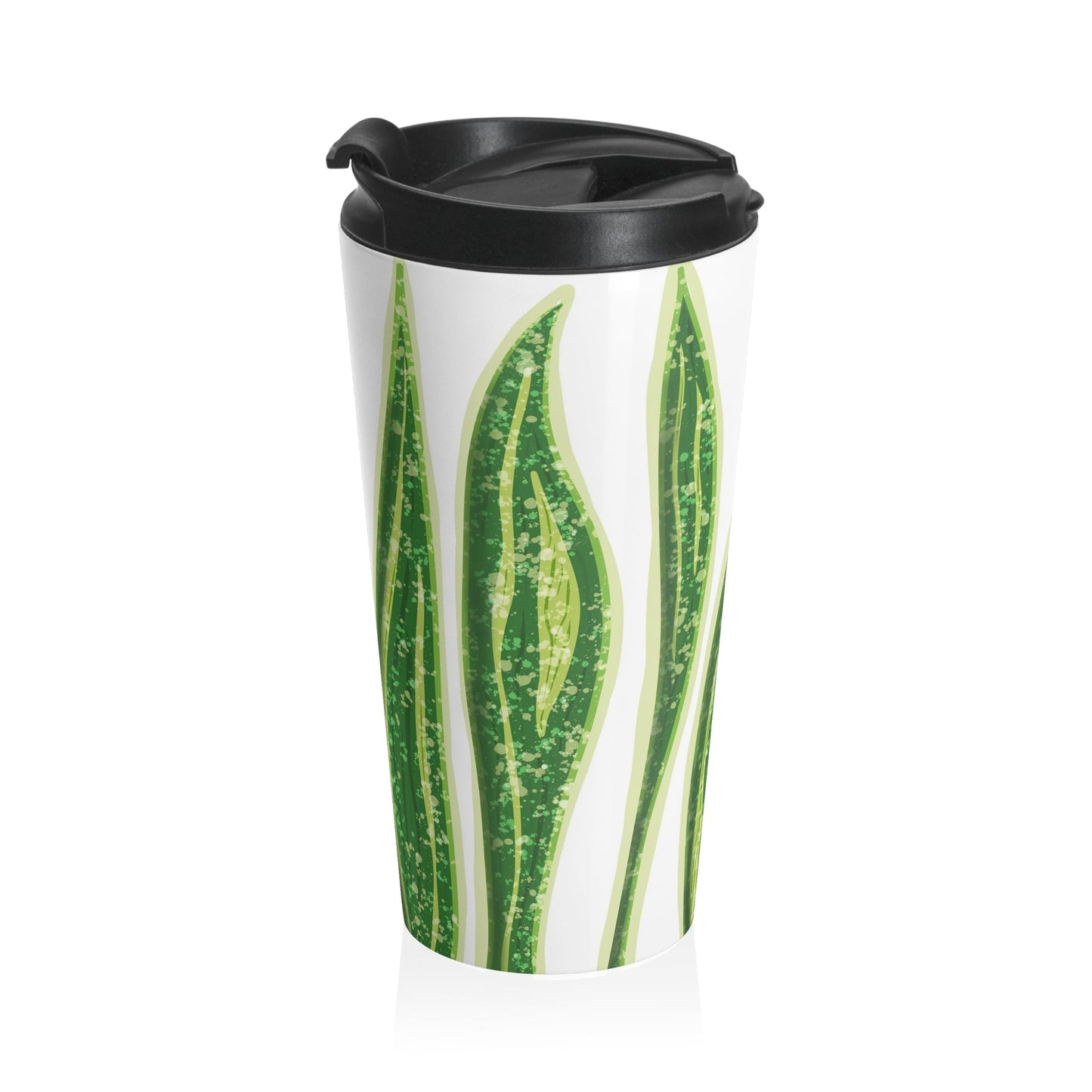 Snake Plant Pattern 15 oz Vacuum Insulated Stainless Steel Travel Tumbler