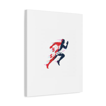 Stay Strong Runner Canvas | Fitness Motivation, Gym Wall Art
