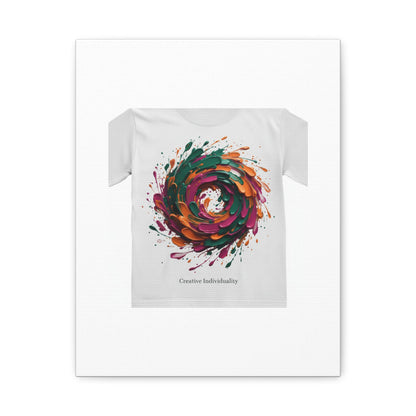 Painterly Abstract Floral Swirl Canvas | Matte Stretched Canvas