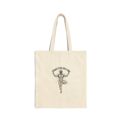 Hard Rock Self-Care Tote | metal font shirt, gothic wellness quote