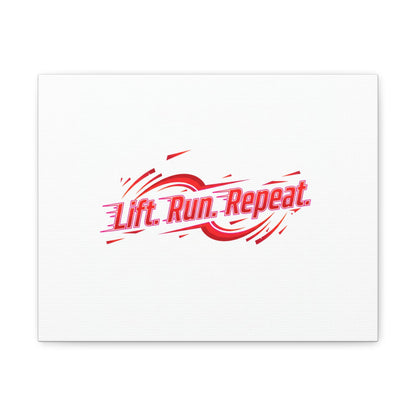 Lift Run Repeat Canvas | Fitness Wall Art, Gym Motivation