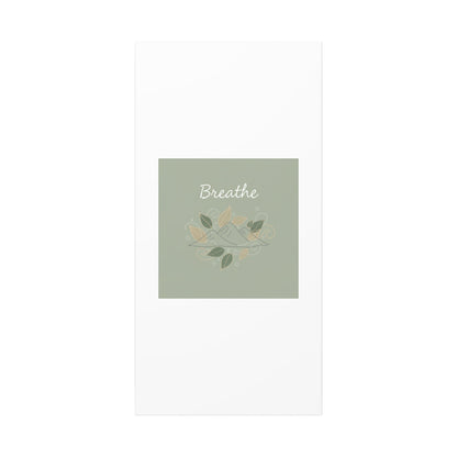 Breathe Mountain Line Canvas | Nature Symbols, Minimal Forest Wall Art