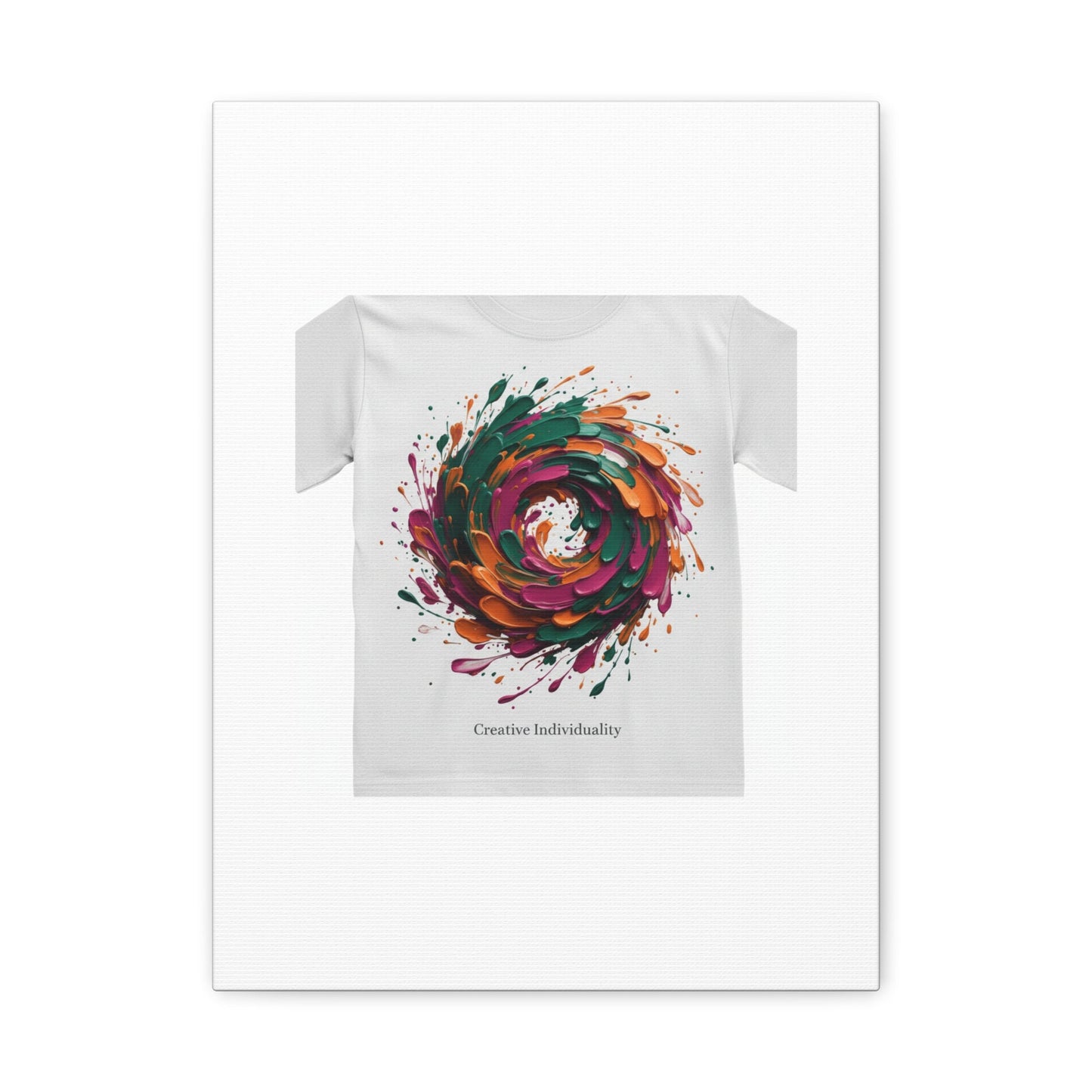 Painterly Abstract Floral Swirl Canvas | Matte Stretched Canvas