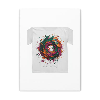 Painterly Abstract Floral Swirl Canvas | Matte Stretched Canvas