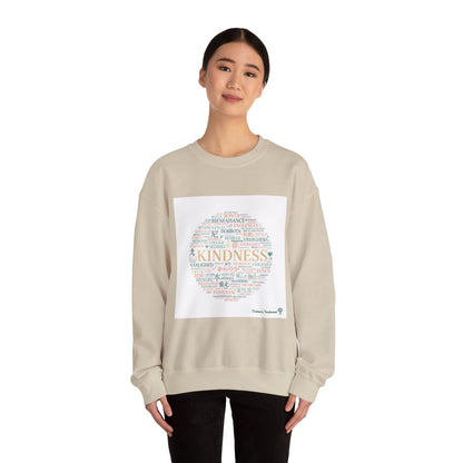 Kindness word circle Sweatshirt | Fresh-Start minimalism, reset mode apparel
