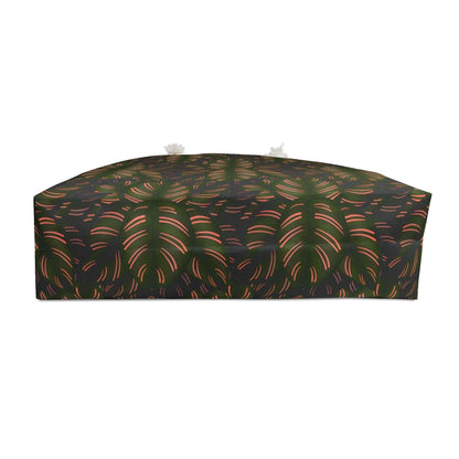 Calathea Pinstripe Pattern Weekender Bag