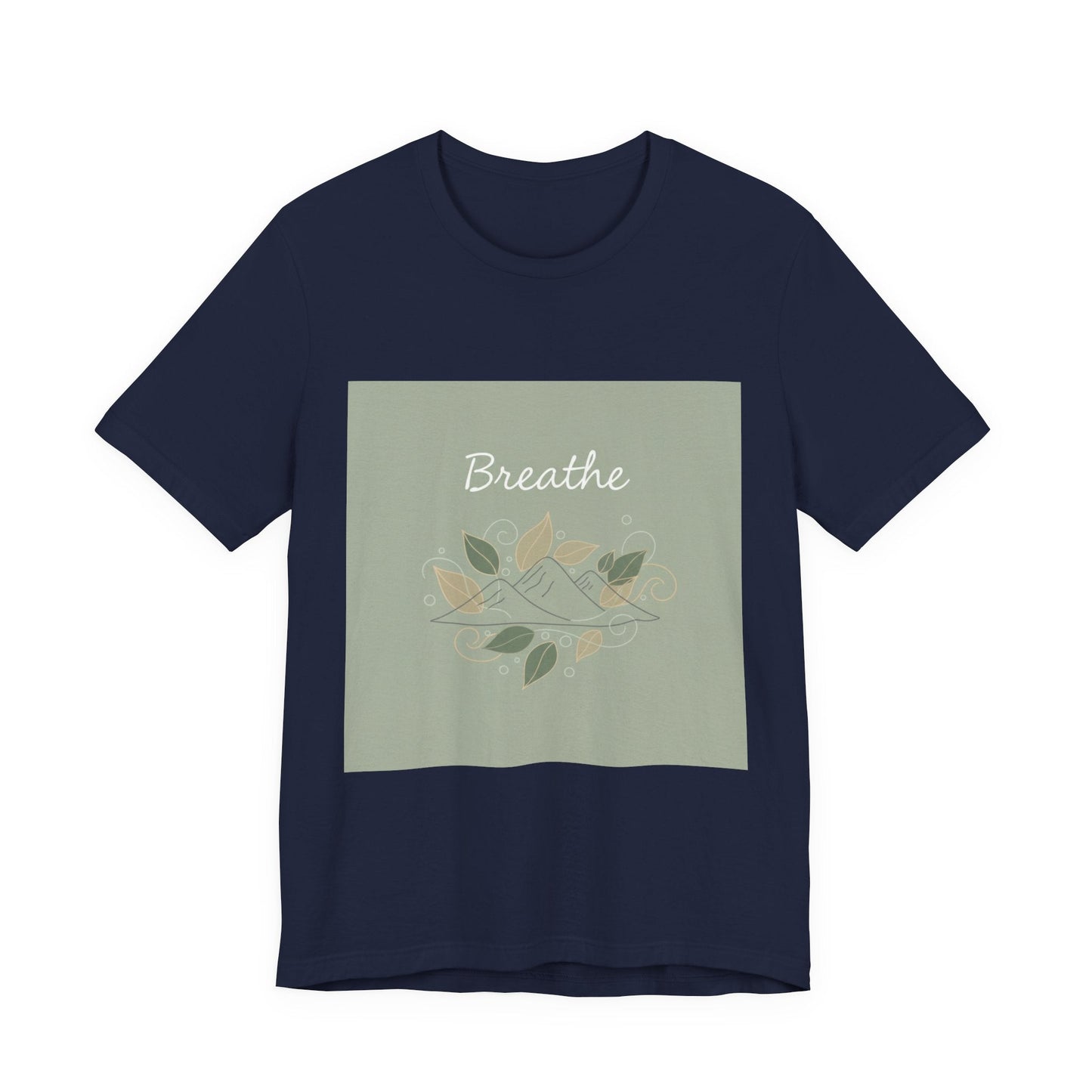 Breathe Leaf Line Tee | nature vibes, calming minimal