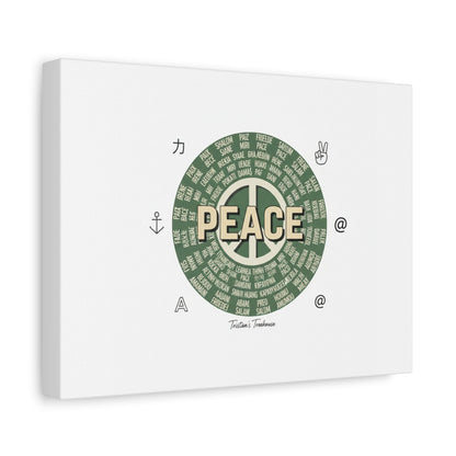 Peace doodle canvas | hand drawn sketch aesthetic, handwritten message