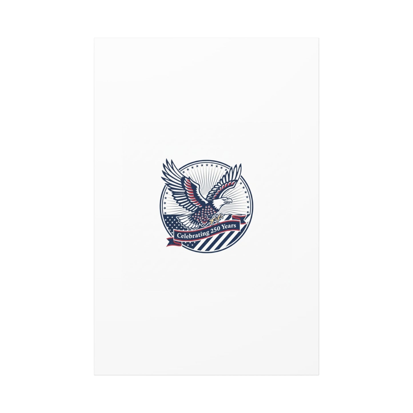 250th Anniversary Eagle Emblem Canvas | Semiquincentennial Americana