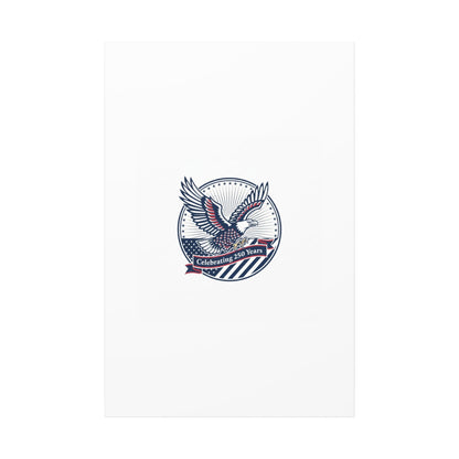 250th Anniversary Eagle Emblem Canvas | Semiquincentennial Americana