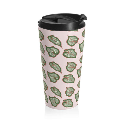 Begonia Pattern 15 oz Vacuum Insulated Stainless Steel Travel Tumbler