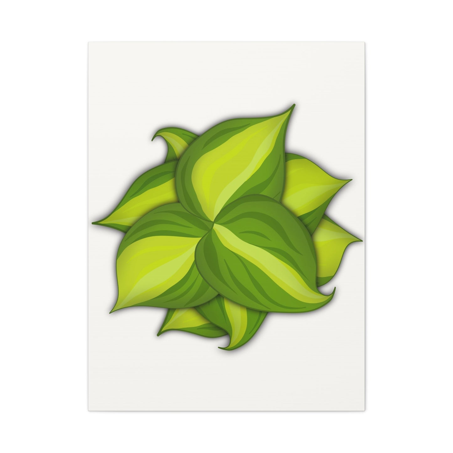 Philodendron Brasil Canvas Print – Botanical Wall Art