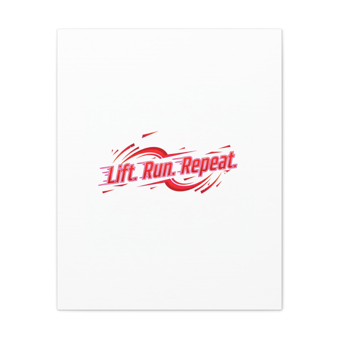 Lift Run Repeat Canvas | Fitness Wall Art, Gym Motivation