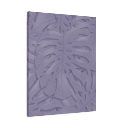Violet Monstera Canvas Print – Botanical Wall Art