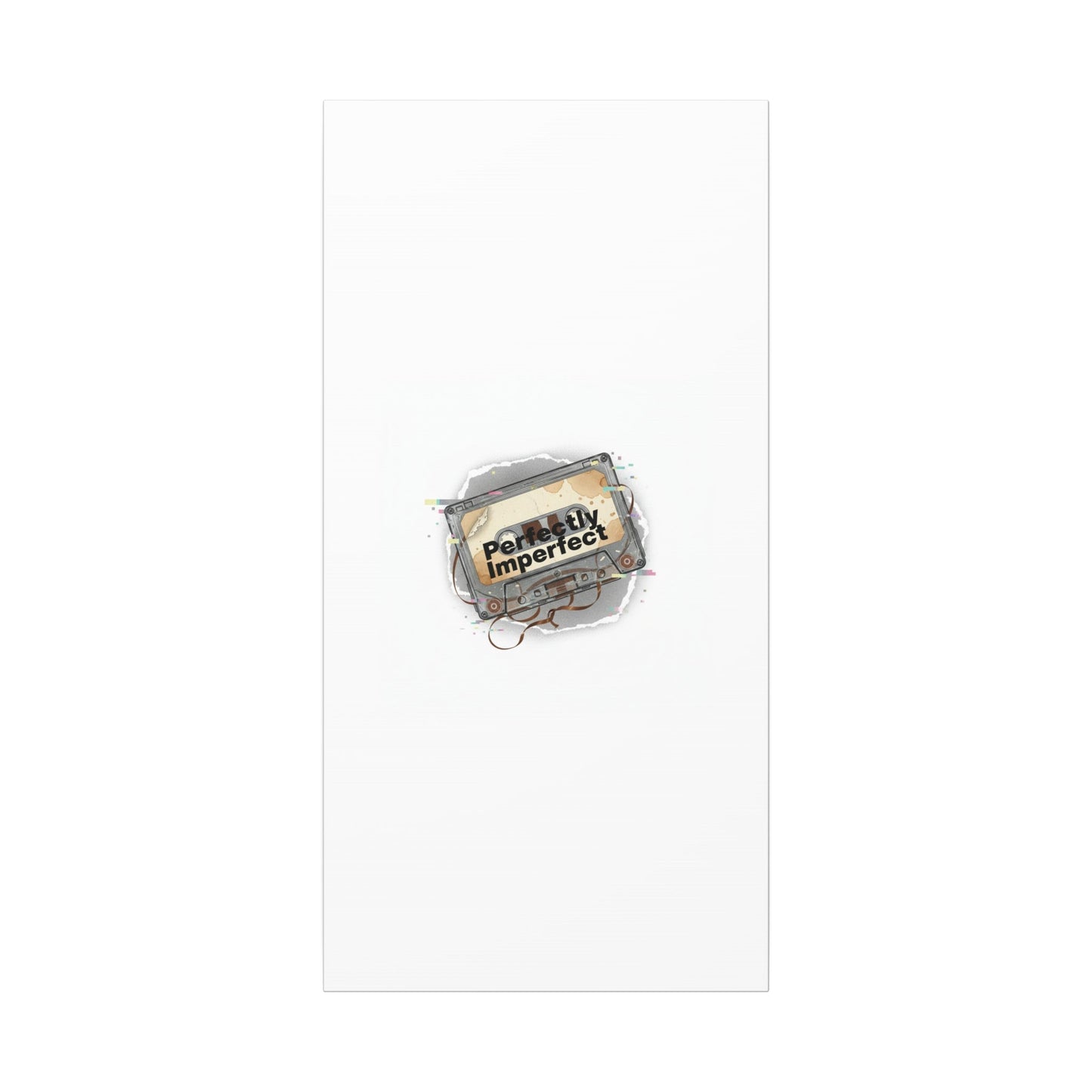 Perfectly Imperfect Cassette, Canvas Print | Analog Error, glitch art static
