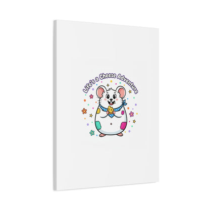 Life's a Cheese Adventure Canvas | Rodent-Core rat art print