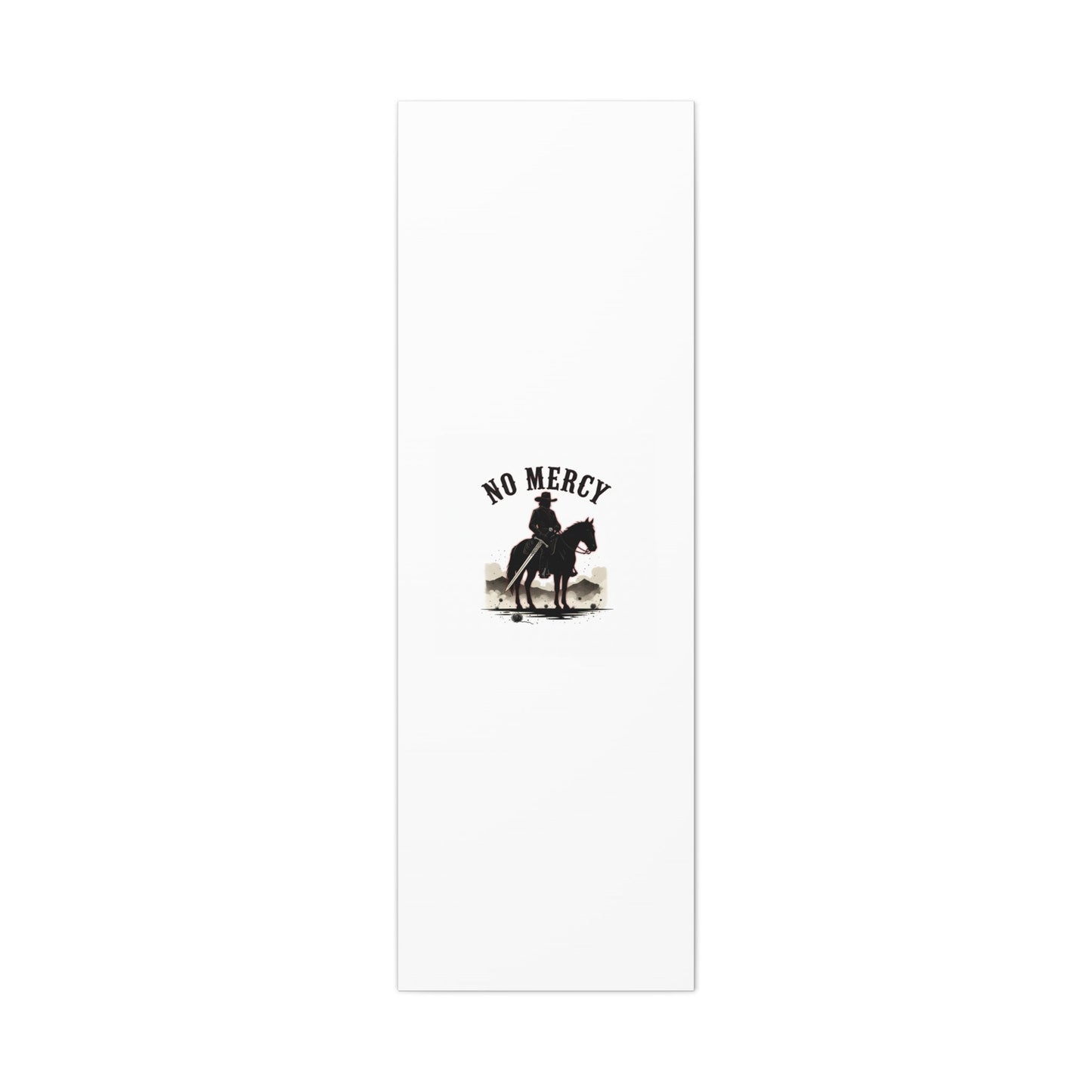 No Mercy Cowboy Skull Canvas | western skull art, gothic Americana