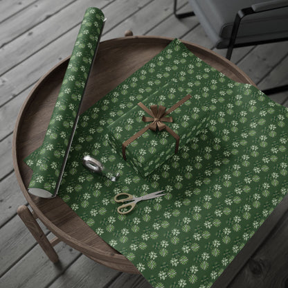 Manjula Pothos, Variegated Syngonium & Stromanthe Triostar Wrapping Paper – Botanical Gift Wrap Roll