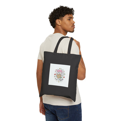 6 7 Weird Cupid Heart Tote | Viral Valentine's Canvas Bag | Funny Quirky Love