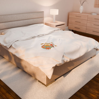 Stay Bright Shine On Velveteen Plush Blanket | Hopecore, Radical Optimism