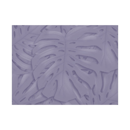 Violet Monstera Canvas Print – Botanical Wall Art