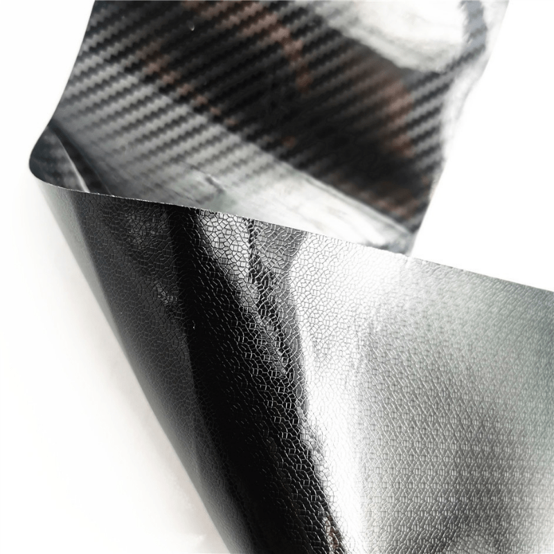 Carbon Fiber Vinyl Self Adhesive Film,  Wrap Film,  Door Sill Protector Bumper Protector Carbon Fiber Film Gloss Black Vinyl Automotive Wrap Film Self-Adhesive Anti-Collision Film Fits for Most  DIY Decals