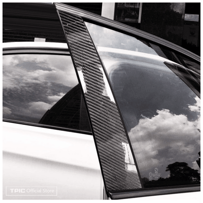 Carbon Fiber Vinyl Self Adhesive Film,  Wrap Film,  Door Sill Protector Bumper Protector Carbon Fiber Film Gloss Black Vinyl Automotive Wrap Film Self-Adhesive Anti-Collision Film Fits for Most  DIY Decals