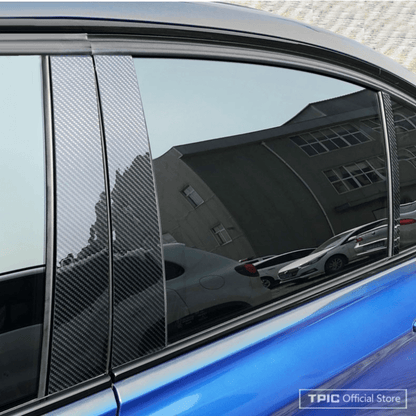 Carbon Fiber Vinyl Self Adhesive Film,  Wrap Film,  Door Sill Protector Bumper Protector Carbon Fiber Film Gloss Black Vinyl Automotive Wrap Film Self-Adhesive Anti-Collision Film Fits for Most  DIY Decals