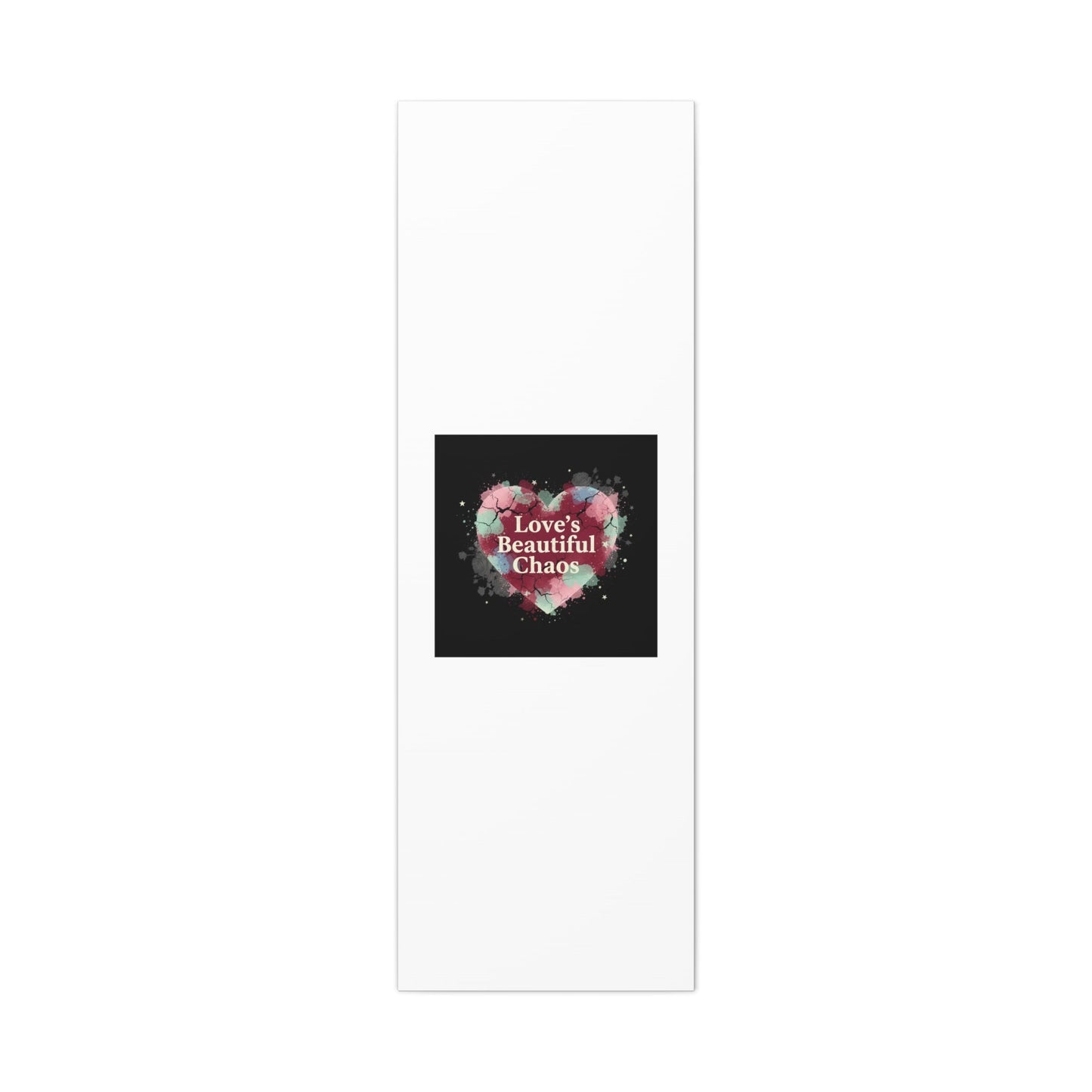 Love's Beautiful Chaos Canvas Print | Soft Grunge Hearts, Distressed Heart Art