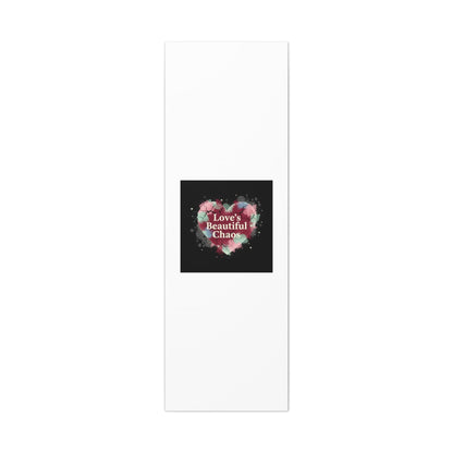 Love's Beautiful Chaos Canvas Print | Soft Grunge Hearts, Distressed Heart Art