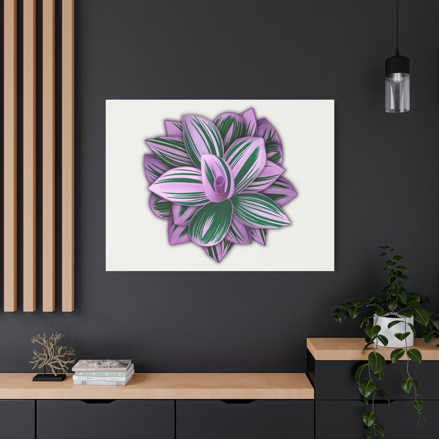 Tradescantia Nanouk Canvas Print – Botanical Wall Art