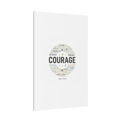 Courage Word Cloud Canvas | Fresh-Start Minimalism art print
