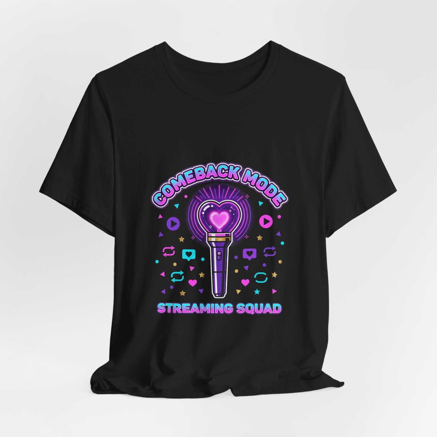 Comeback Mode Lightstick Tee | K-pop comeback, streaming squad
