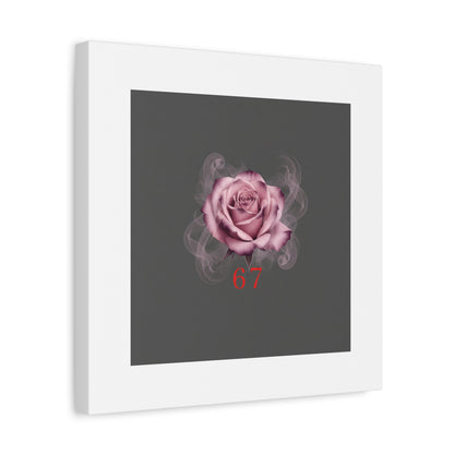 6 7 Valentine's Canvas | Viral Gothic Rose Wall Art | 6 7 Meaning Dark Romance