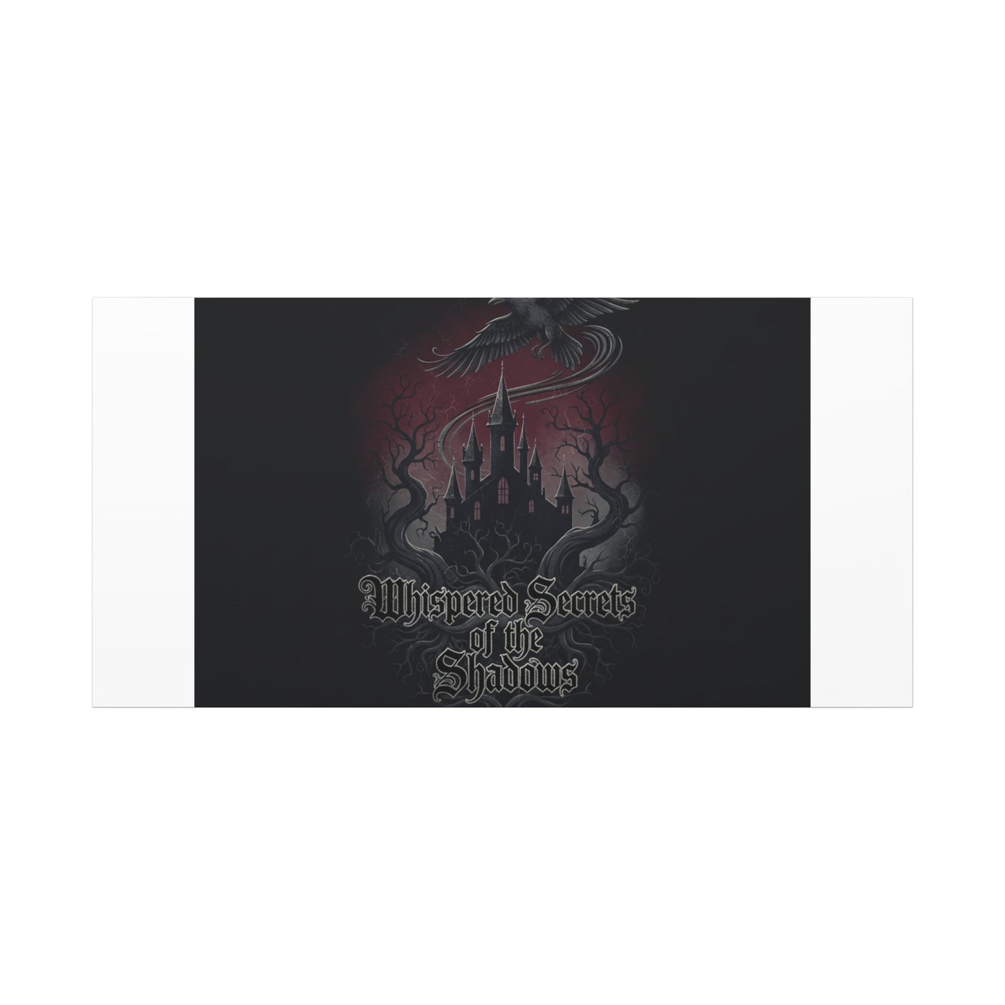 Whispered Secrets of the Shadows Castle Wall Art, Matte Canvas | Gothic Medieval Decor